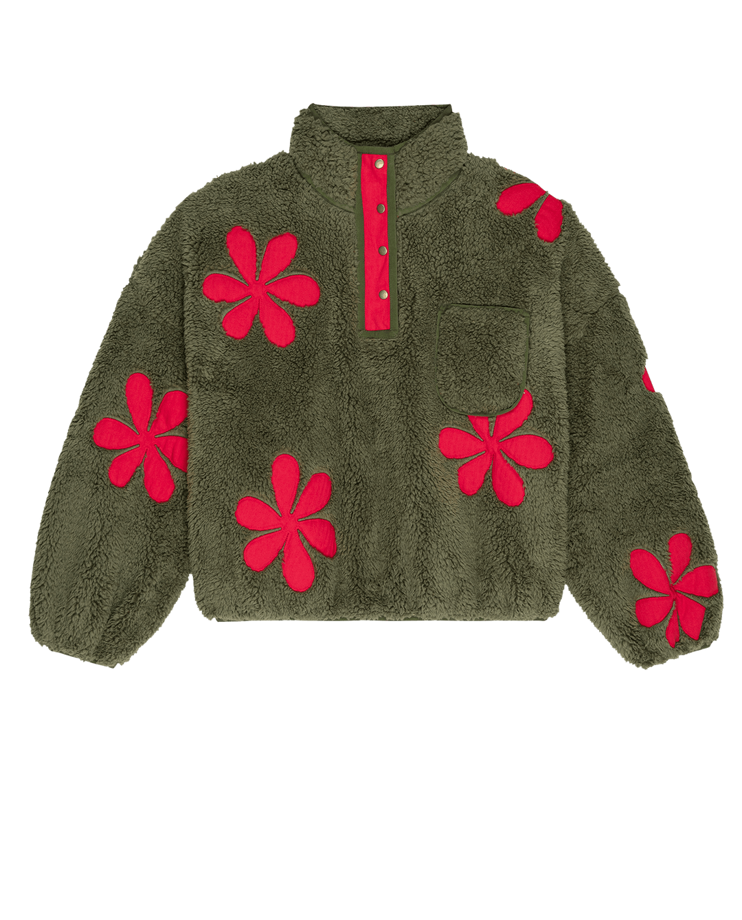 The Great - The Patch Pocket Countryside Pullover with Daisies
