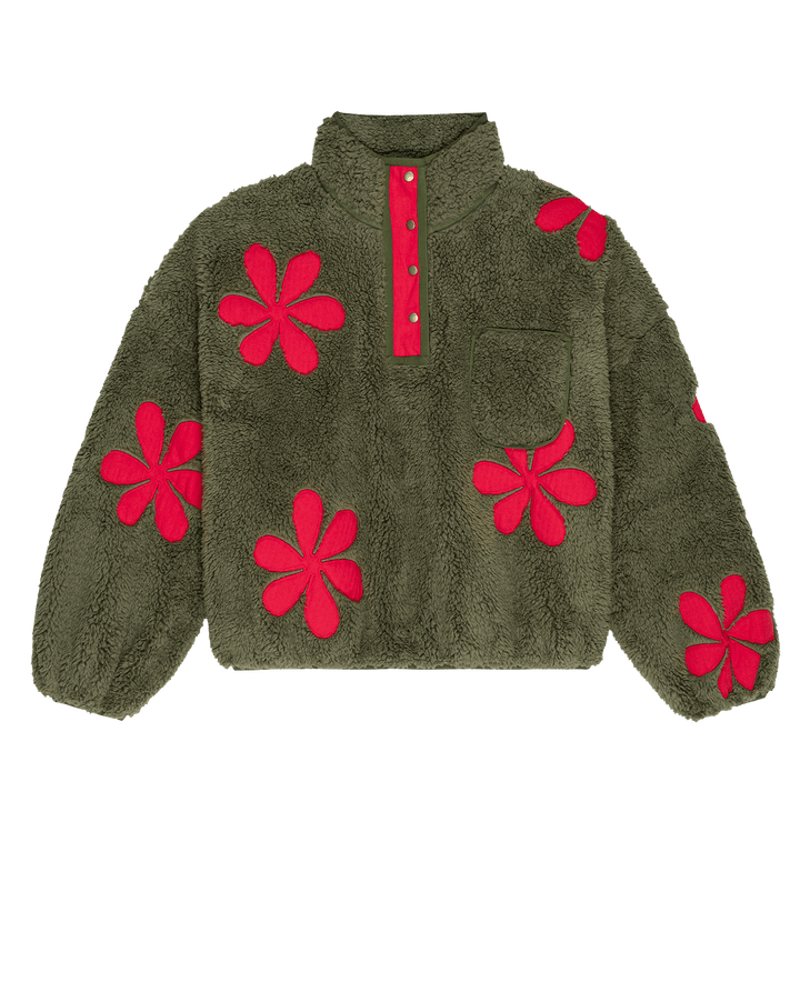 The Great - The Patch Pocket Countryside Pullover with Daisies
