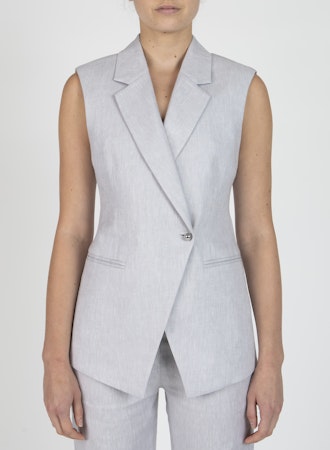 Derek Lam 10 Crosby - Taylor Vest in Pale Grey