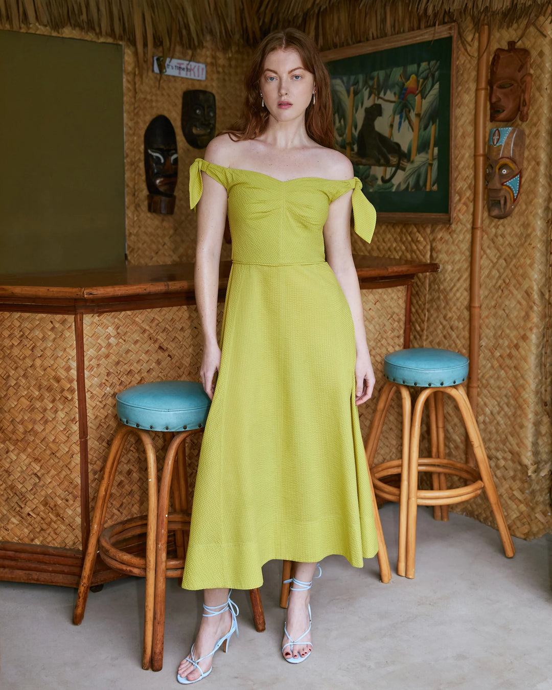 tanya taylor green dress Tanya Taylor | Violeta Dress | Asparagus