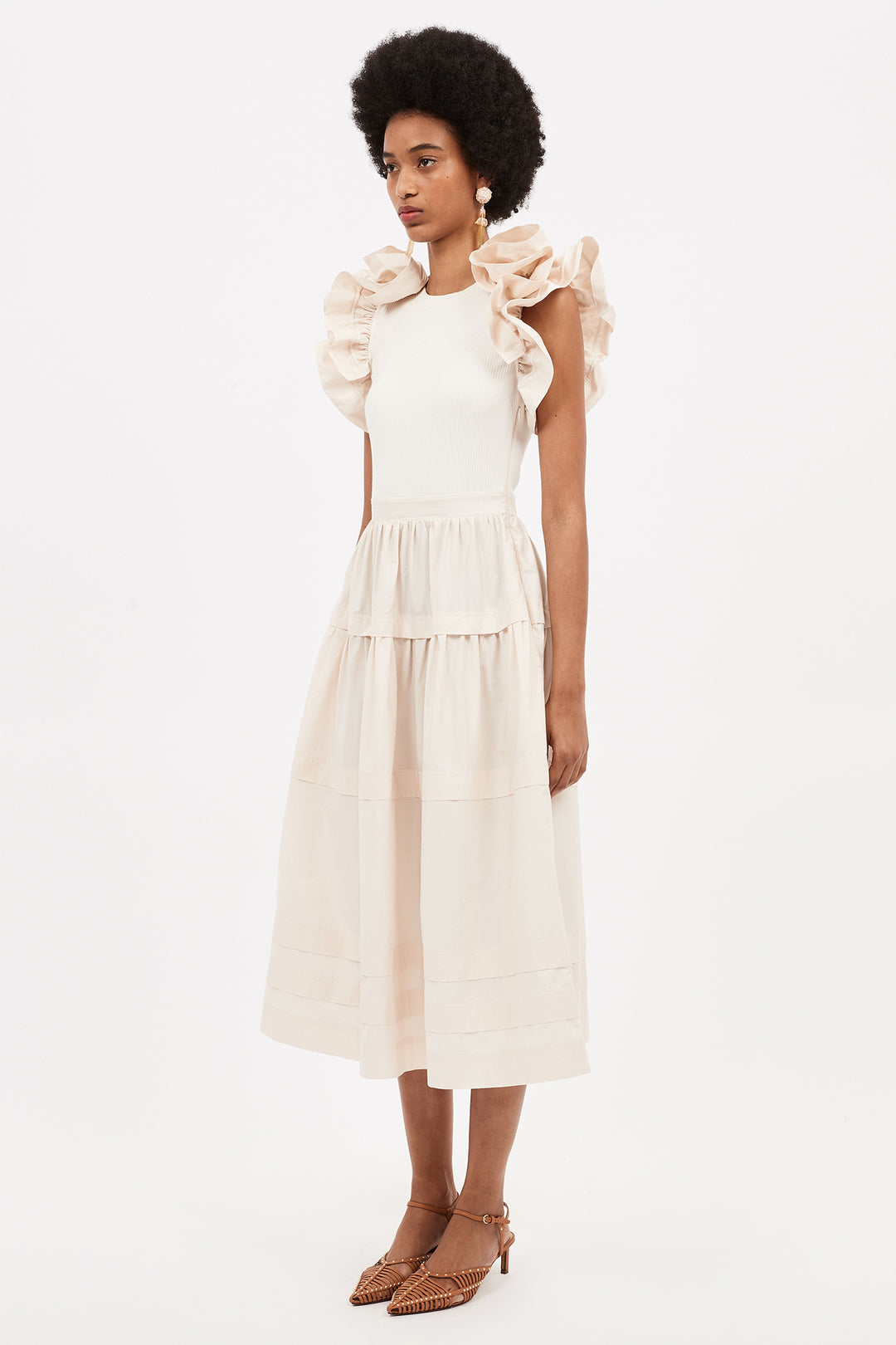Ulla Johnson Francine Dress in Ivory