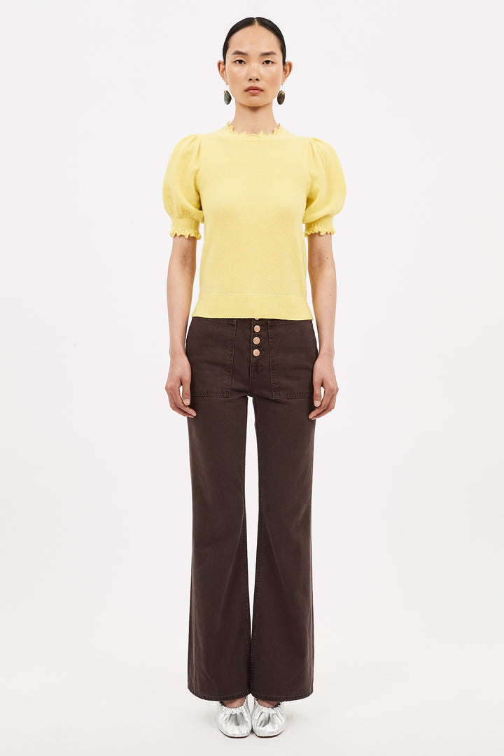 Ulla Johnson Lotta Top in Limonite Tops