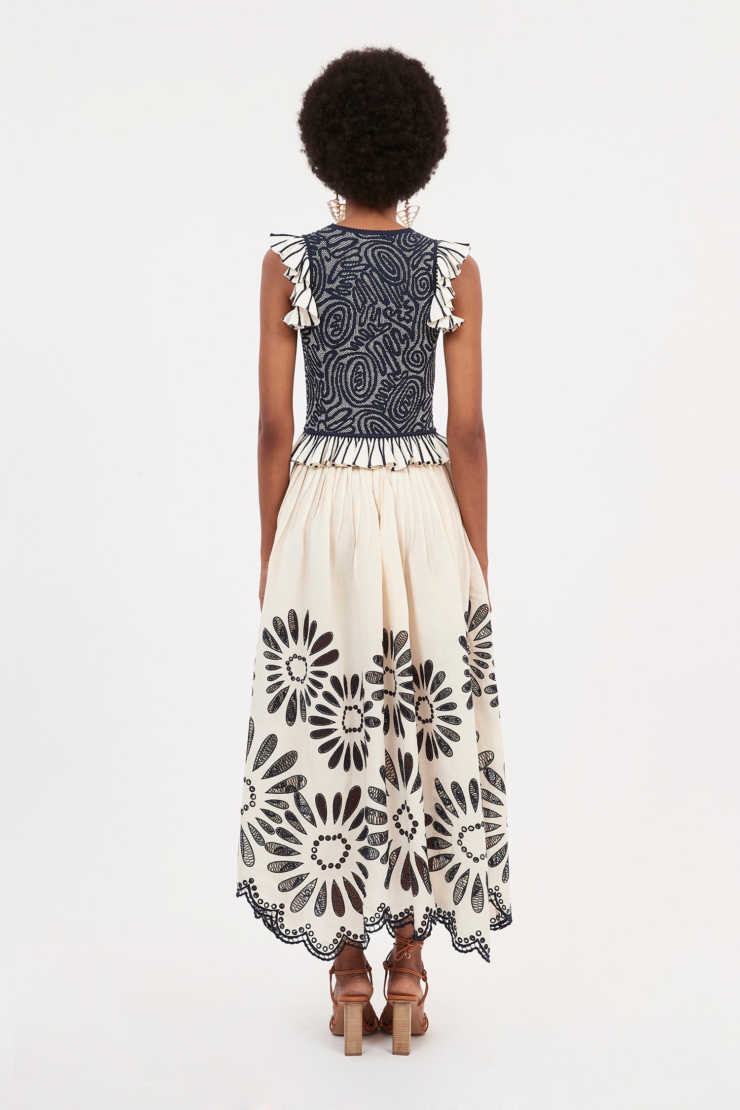 Ulla Johnson - Annisa Skirt in Porcelain – Blond Genius