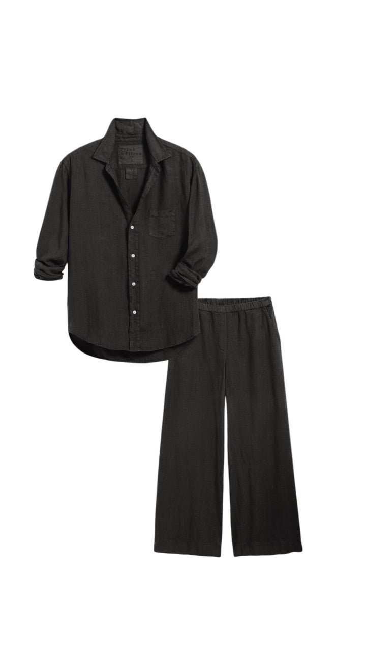 Frank & Eileen - Tuscany Getaway Linen Set in Black