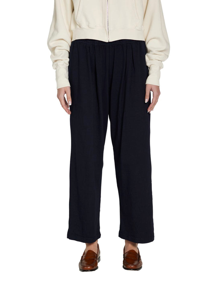 LES TIEN - Penny Pleated Pant in Navy