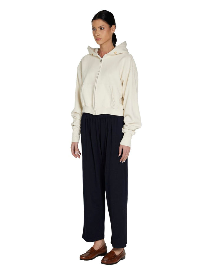 LES TIEN - Penny Pleated Pant in Navy