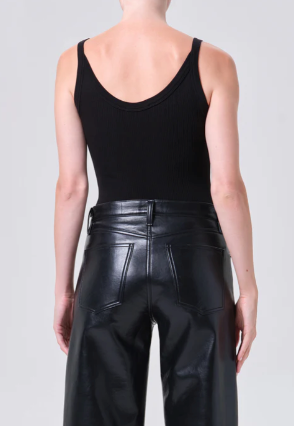 AGOLDE - Jordan Tank in Black Tank Top