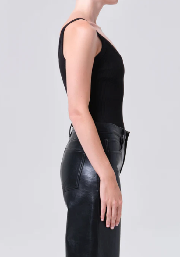 AGOLDE - Jordan Tank in Black Tank Top