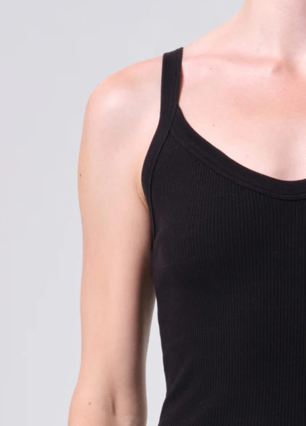 AGOLDE - Jordan Tank in Black Tank Top