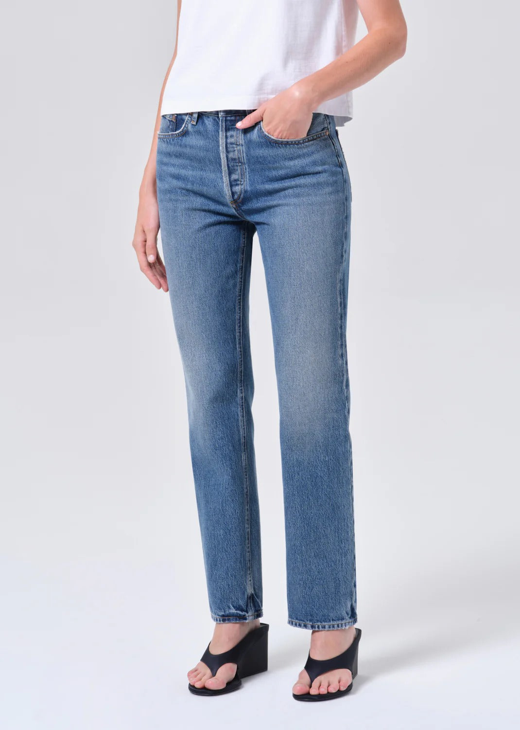 AGOLDE - Lana in Liberty Denim
