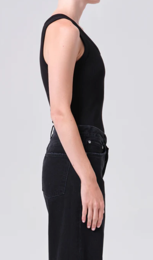 AGOLDE - Poppy Tank in Black Tank Top