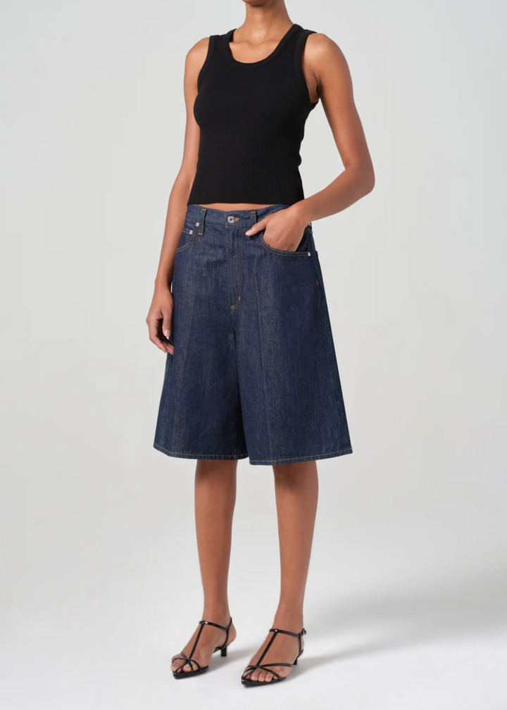 AGOLDE - Shrunken Poppy Tank in Black Tank Top