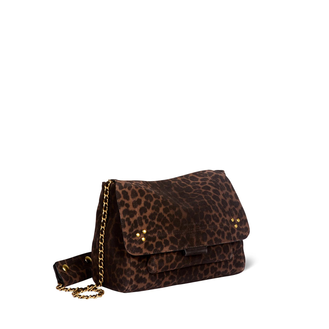 Jerome Dreyfuss - Lulu Medium Suede Leopard Bag