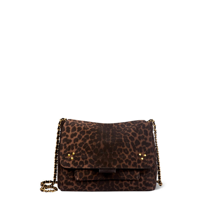 Jerome Dreyfuss - Lulu Medium Suede Leopard Bag