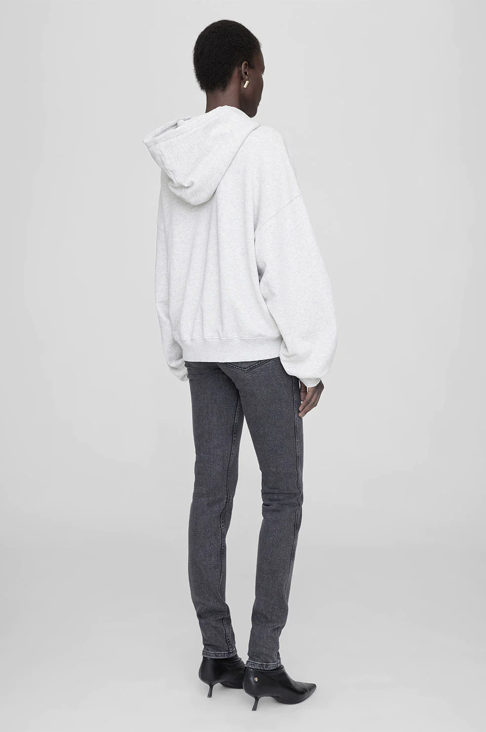 Anine Bing - Alec Hoodie in Heather Grey
