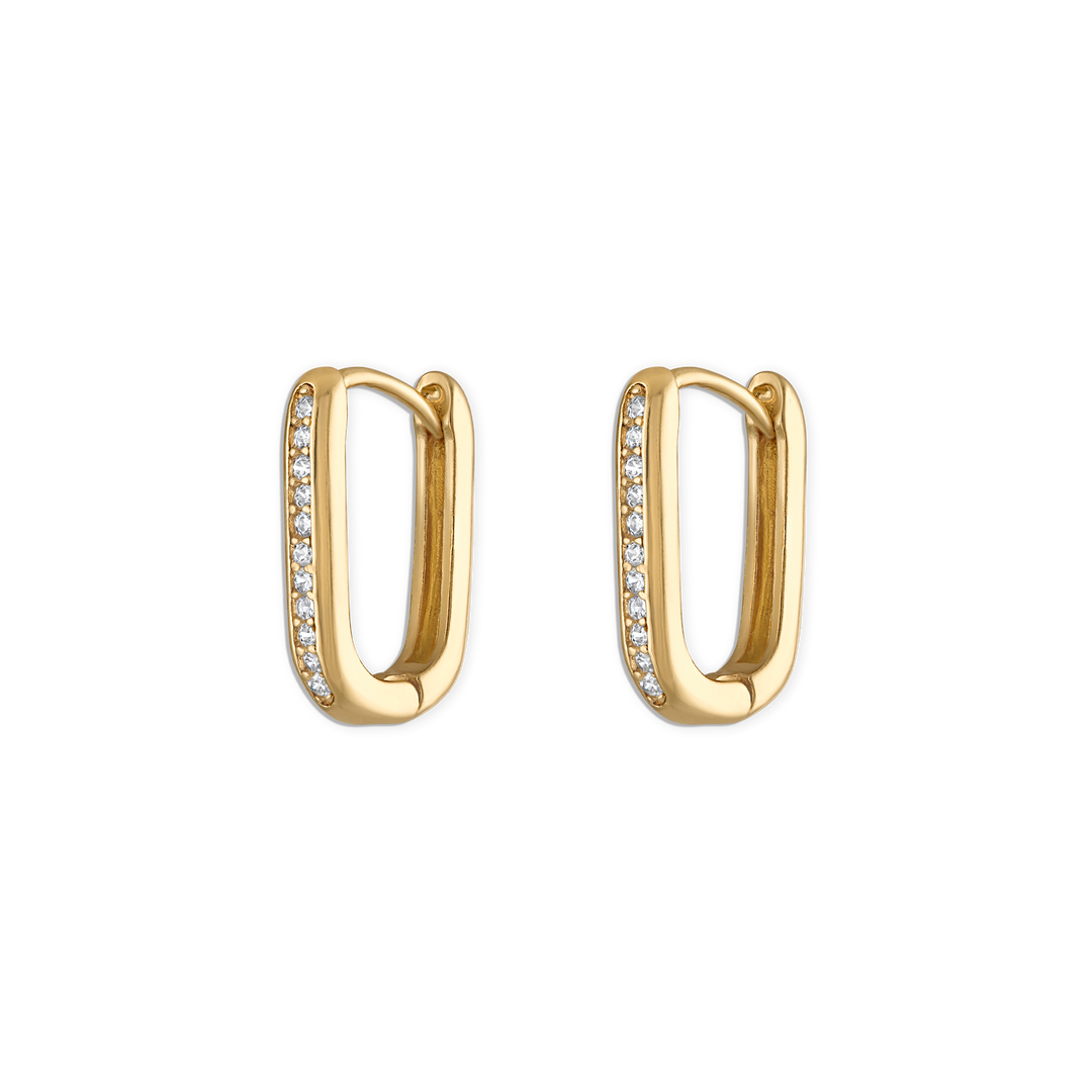 Alexa Leigh- Mora Huggies Earrings-Gold Jewelry