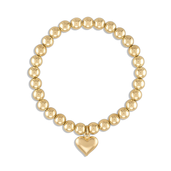 Alexa Leigh Puff Love Bracelet in Gold-6.5 Bracelets