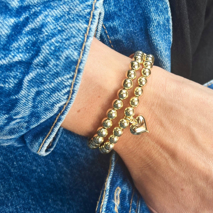 Alexa Leigh Puff Love in Gold-7.5 Bracelets