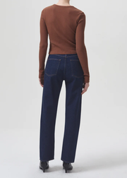 AGOLDE - Alma Shrunken Crew Neck in Beeswax