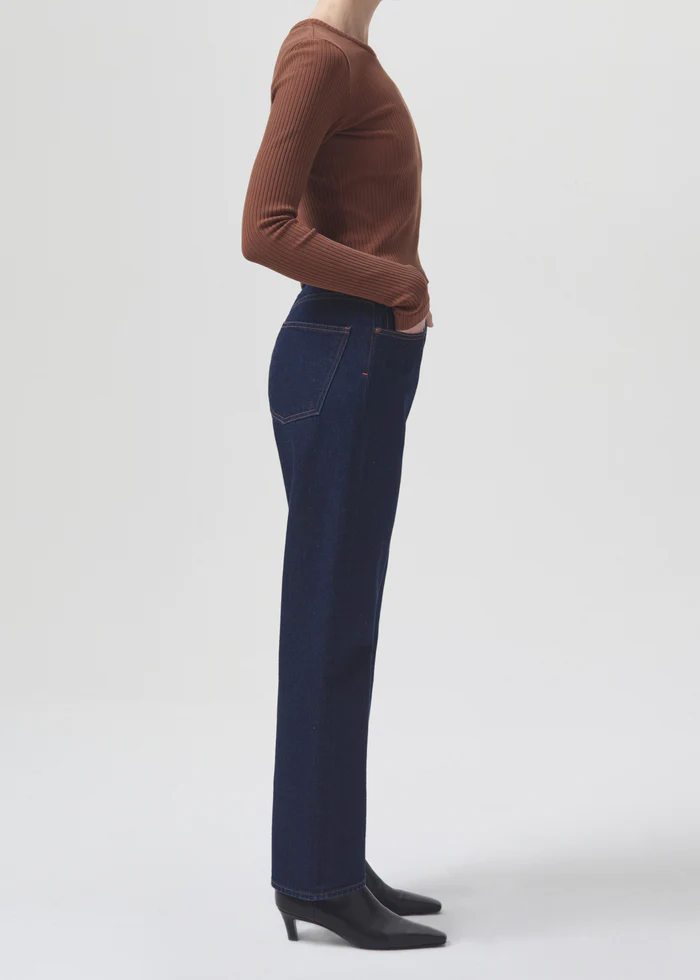 AGOLDE - Alma Shrunken Crew Neck in Beeswax