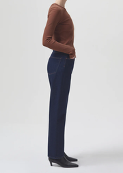 AGOLDE - Alma Shrunken Crew Neck in Beeswax