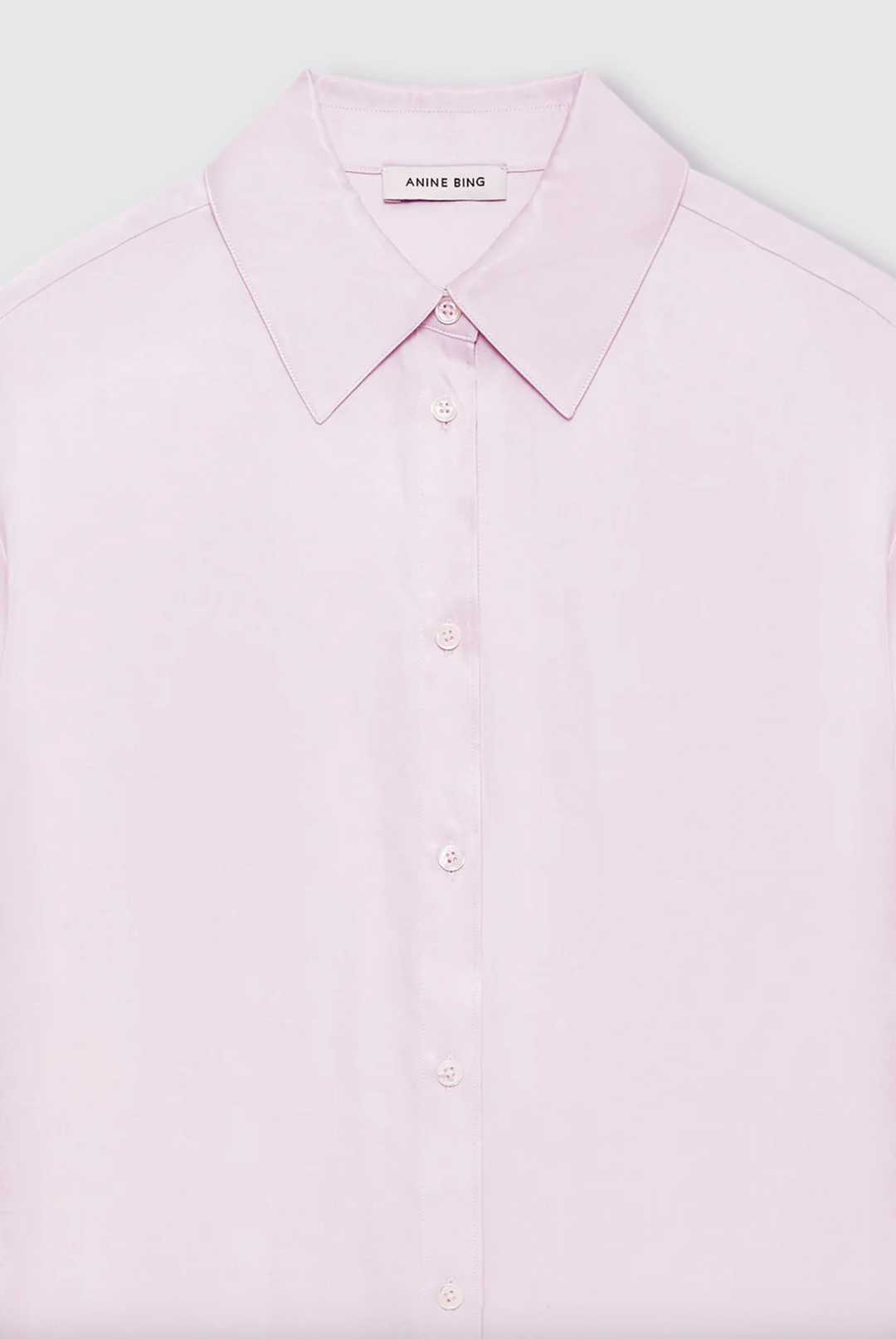 ANINE BING - Bridget Shirt in Powder Pink Button Up Shirt