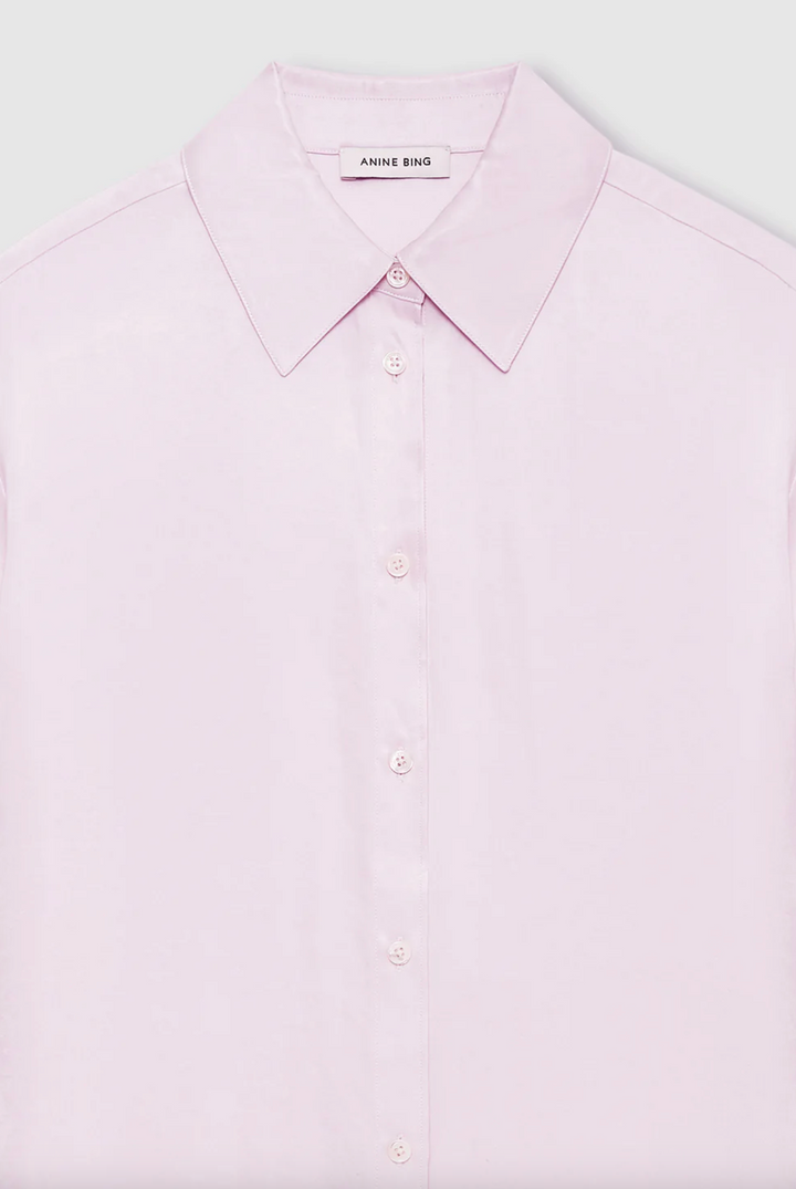 ANINE BING - Bridget Shirt in Powder Pink Button Up Shirt