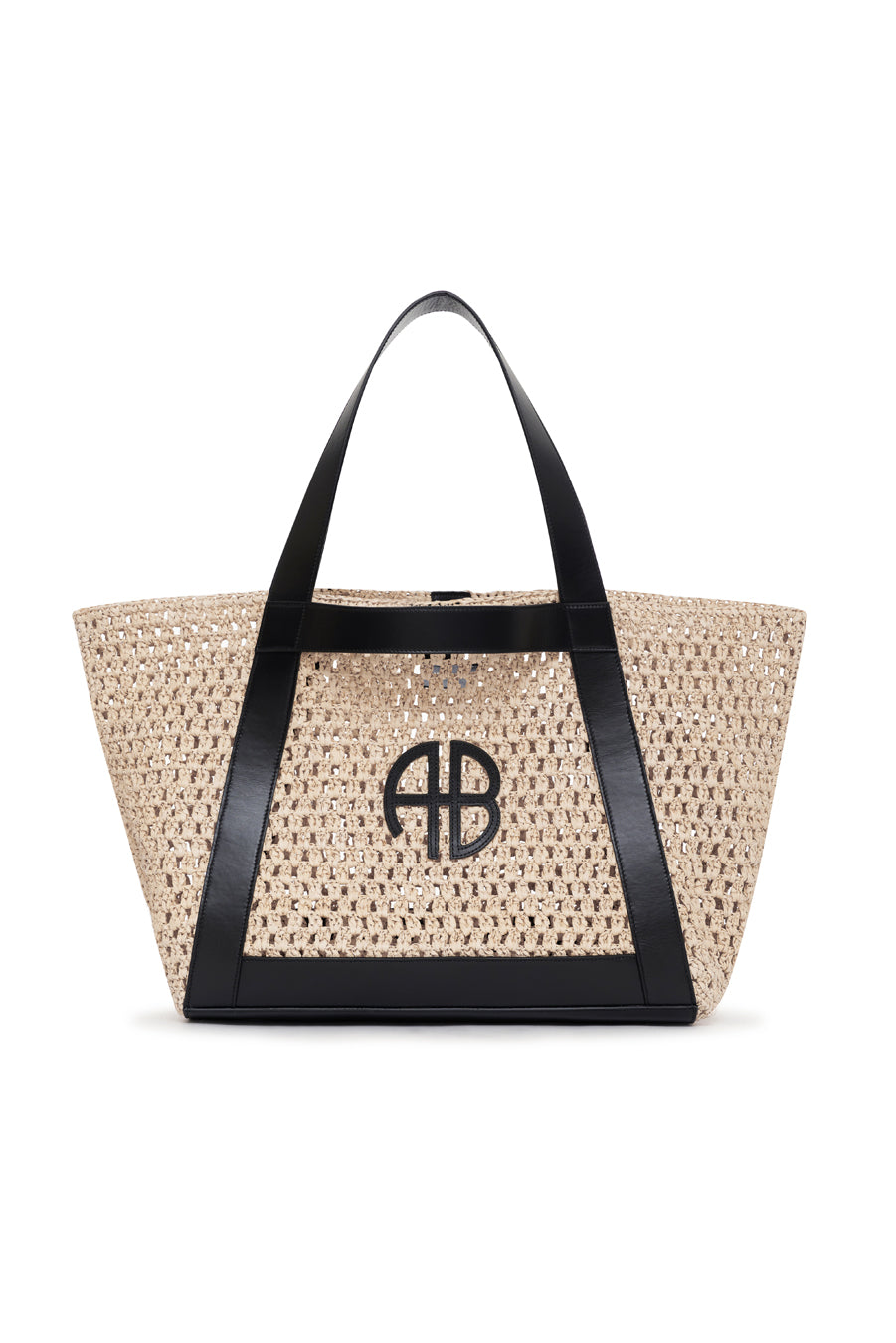 Anine Bing - Cara Tote Natural with Black