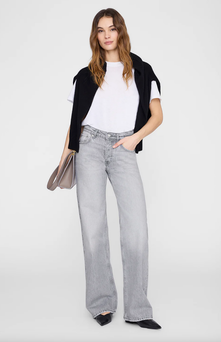ANINE BING - Hugh Jean in Oyster Grey Jeans