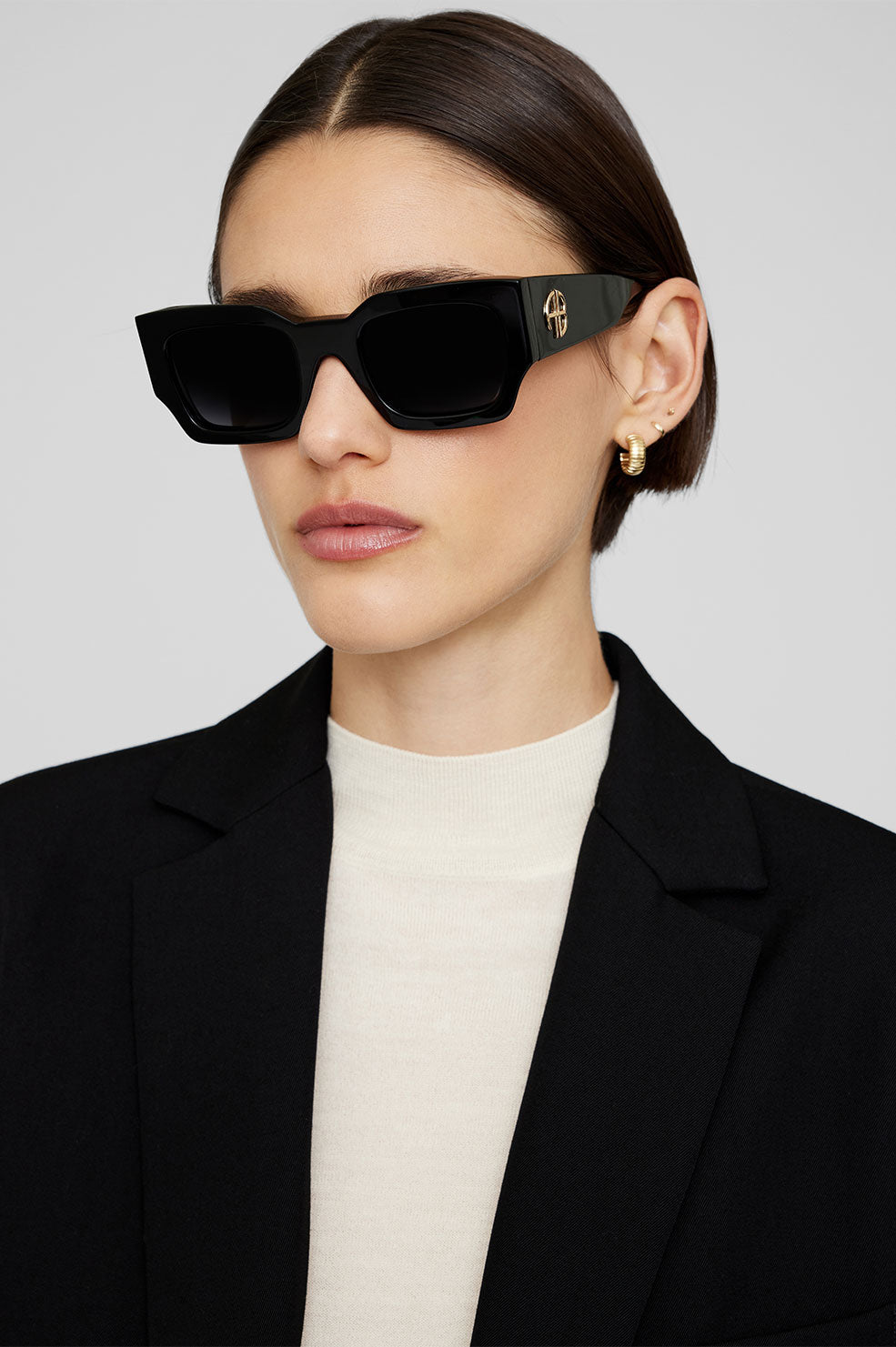 ANINE BING - Indio Sunglasses Monogram in Black Sunglasses