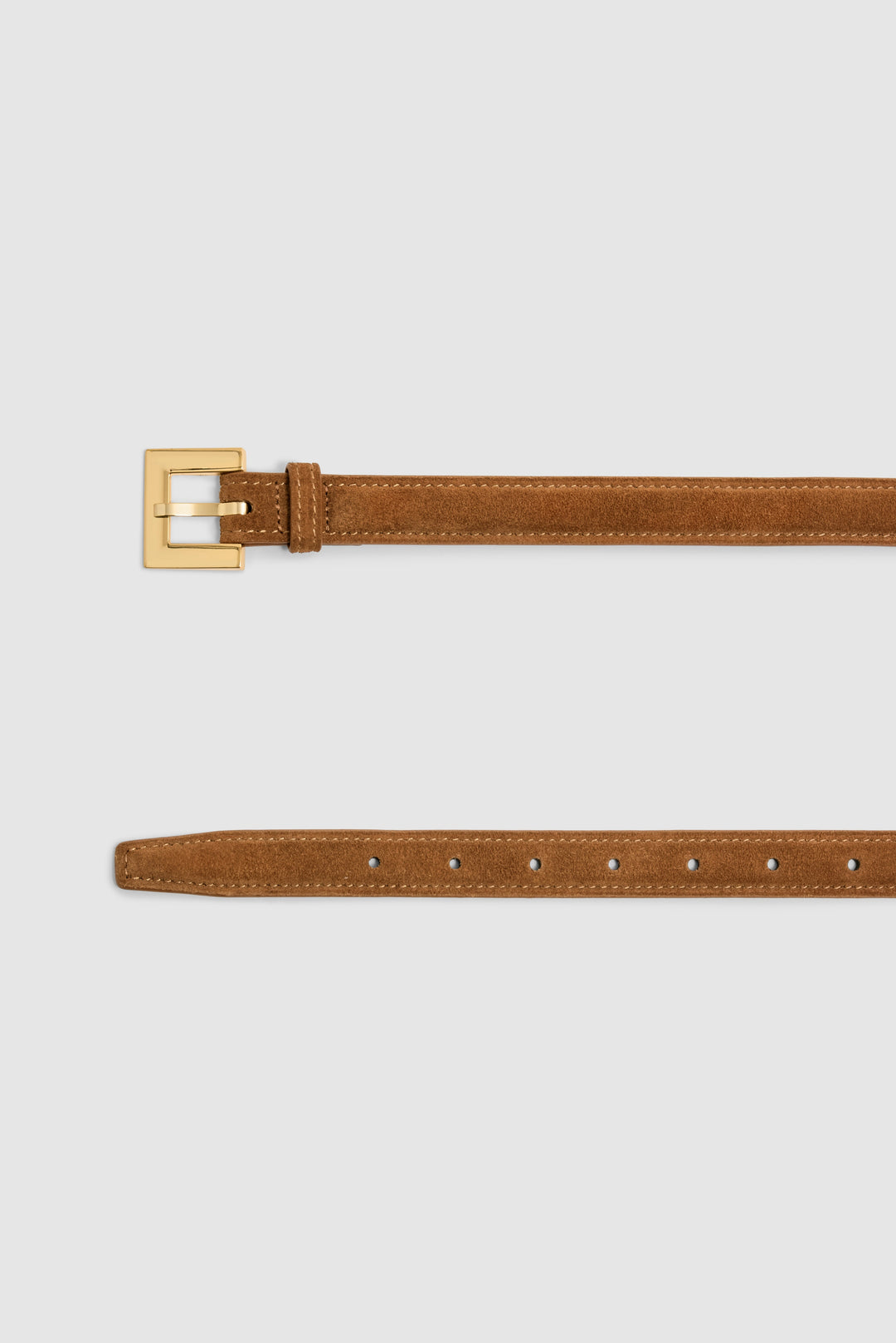 ANINE BING - Nicola Belt in Tobacco in Gold Accessories
