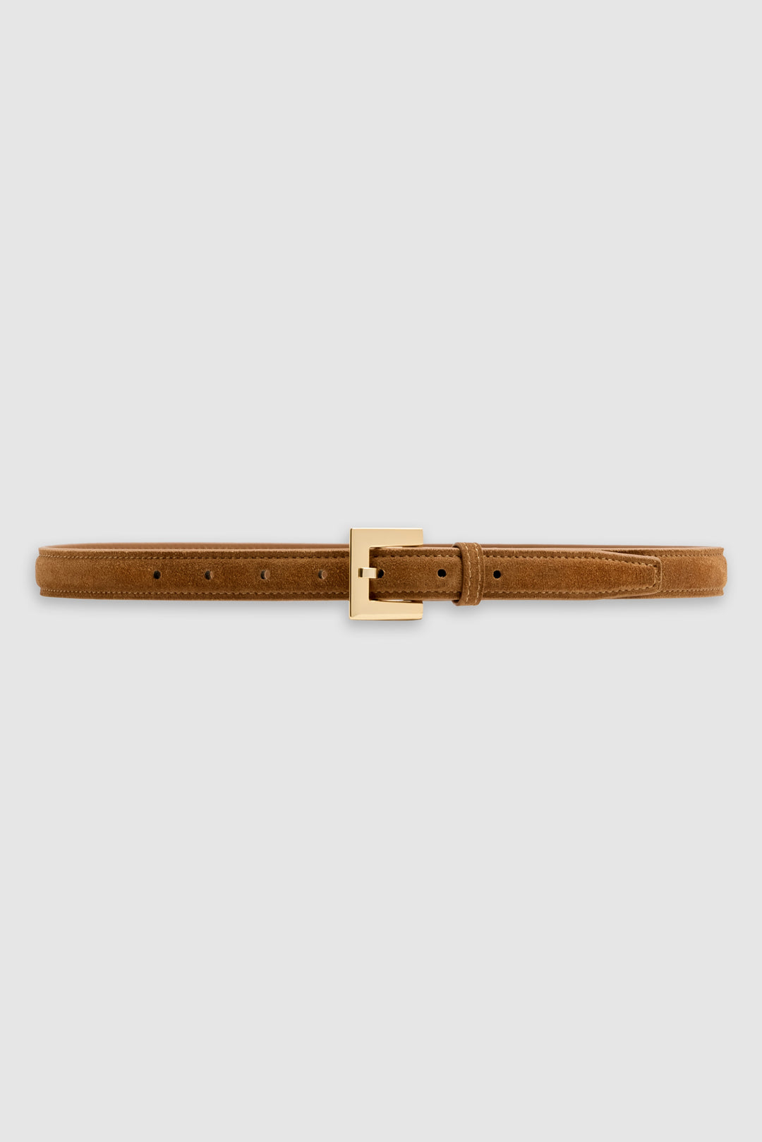 ANINE BING - Nicola Belt in Tobacco in Gold Accessories
