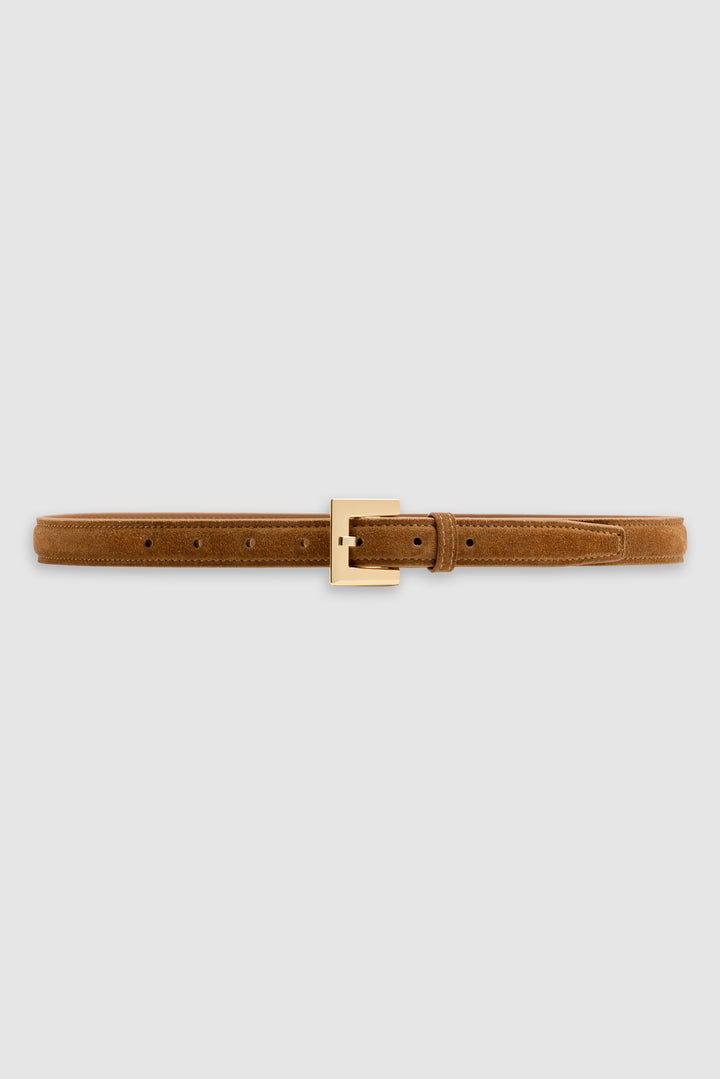 ANINE BING - Nicola Belt in Tobacco in Gold Accessories