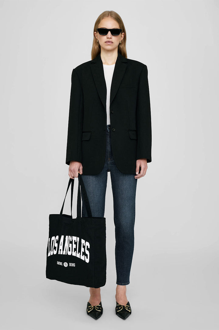 Anine Bing - Remy Canvas Tote in Black Accessories