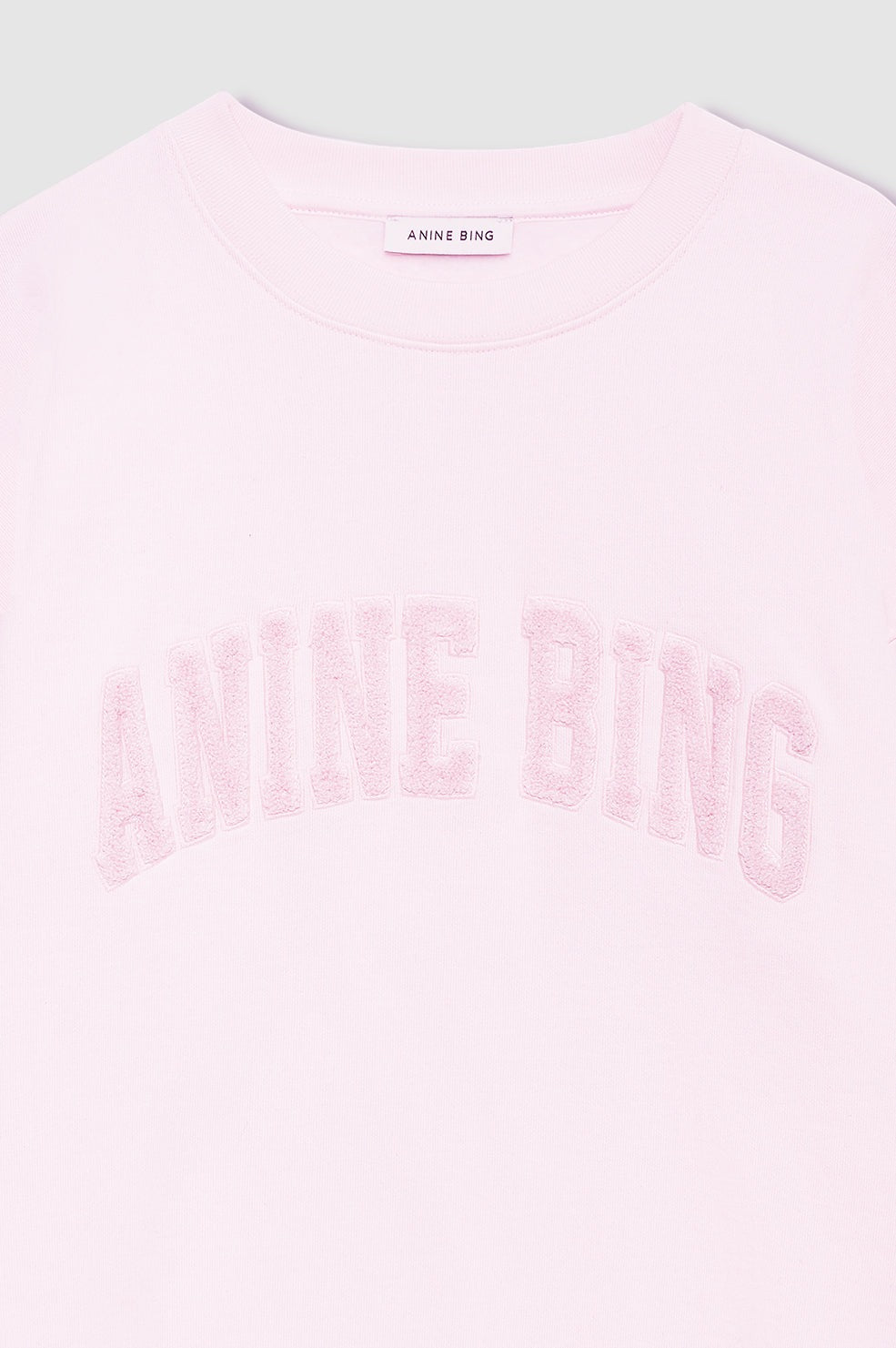 ANINE BING - Spencer Sweatshirt in Powder Pink Sweatshirts