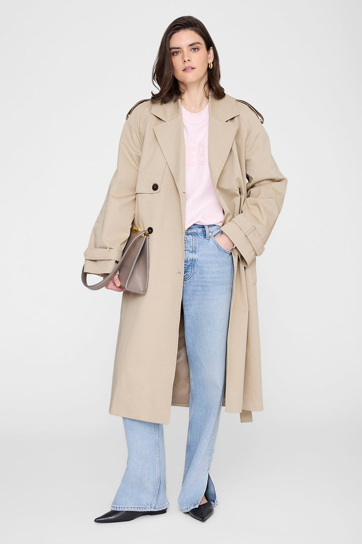 ANINE BING - Spencer Sweatshirt in Powder Pink Sweatshirts