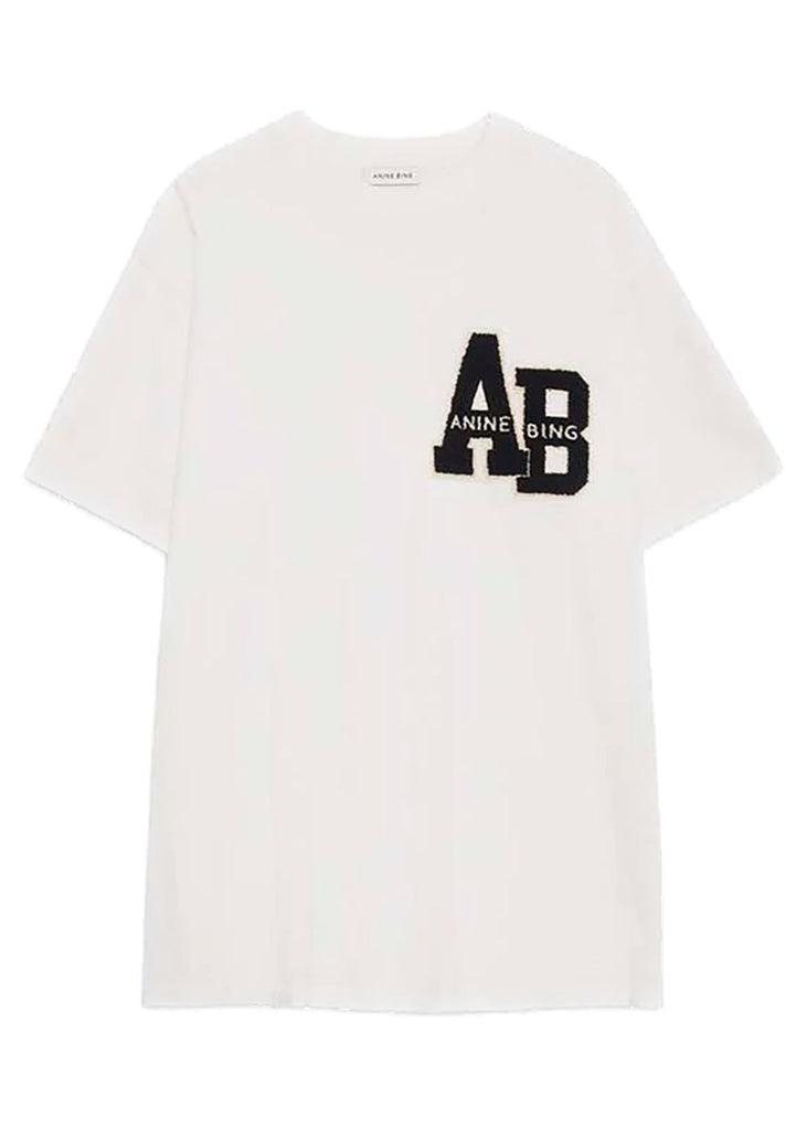 ANINE BING◆Tシャツ/FREE/コットン/GRY/22070923000610 ANINE BING logo-print Cotton T-shirt | Grey | FARFETCH