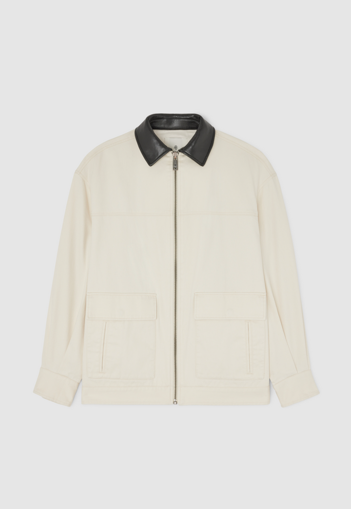 ANINE BING - The Holden Jacket in Cream Coats & Jackets