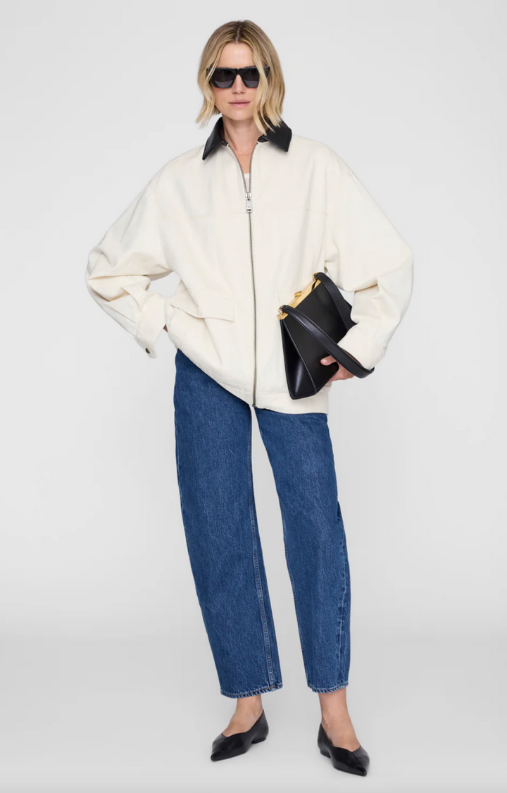 ANINE BING - The Holden Jacket in Cream Coats & Jackets