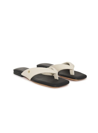 Anine Bing - Viola Flat Sandal in Ivory Shoes