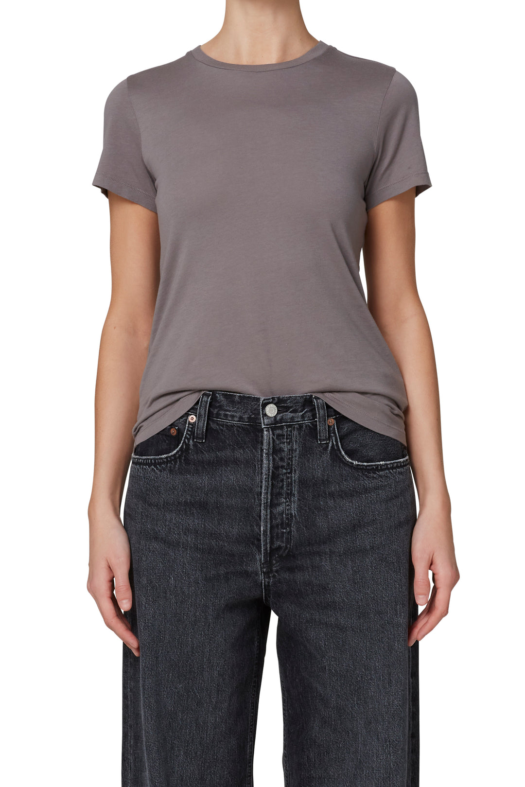 AGOLDE - Annise Slim Tee in Owl