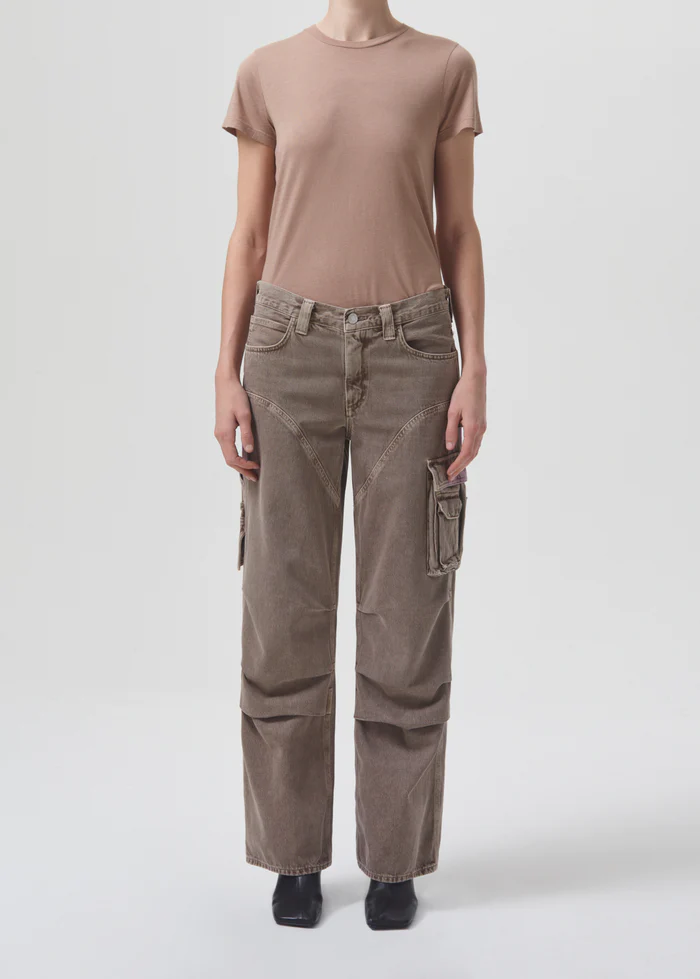 AGOLDE - Annise Slim Tee in Wafer