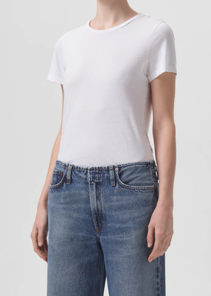 AGOLDE - Annise Slim Tee in White
