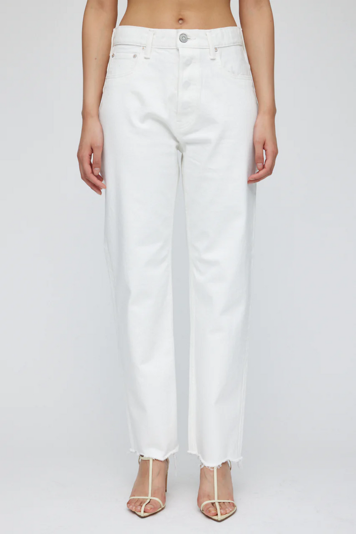 Moussy - MV Aurora Wide Straight Crop in White
