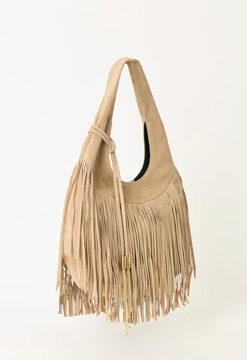 B-LOW THE BELT - Melrose Suede Hobo in Macchiato Handbag