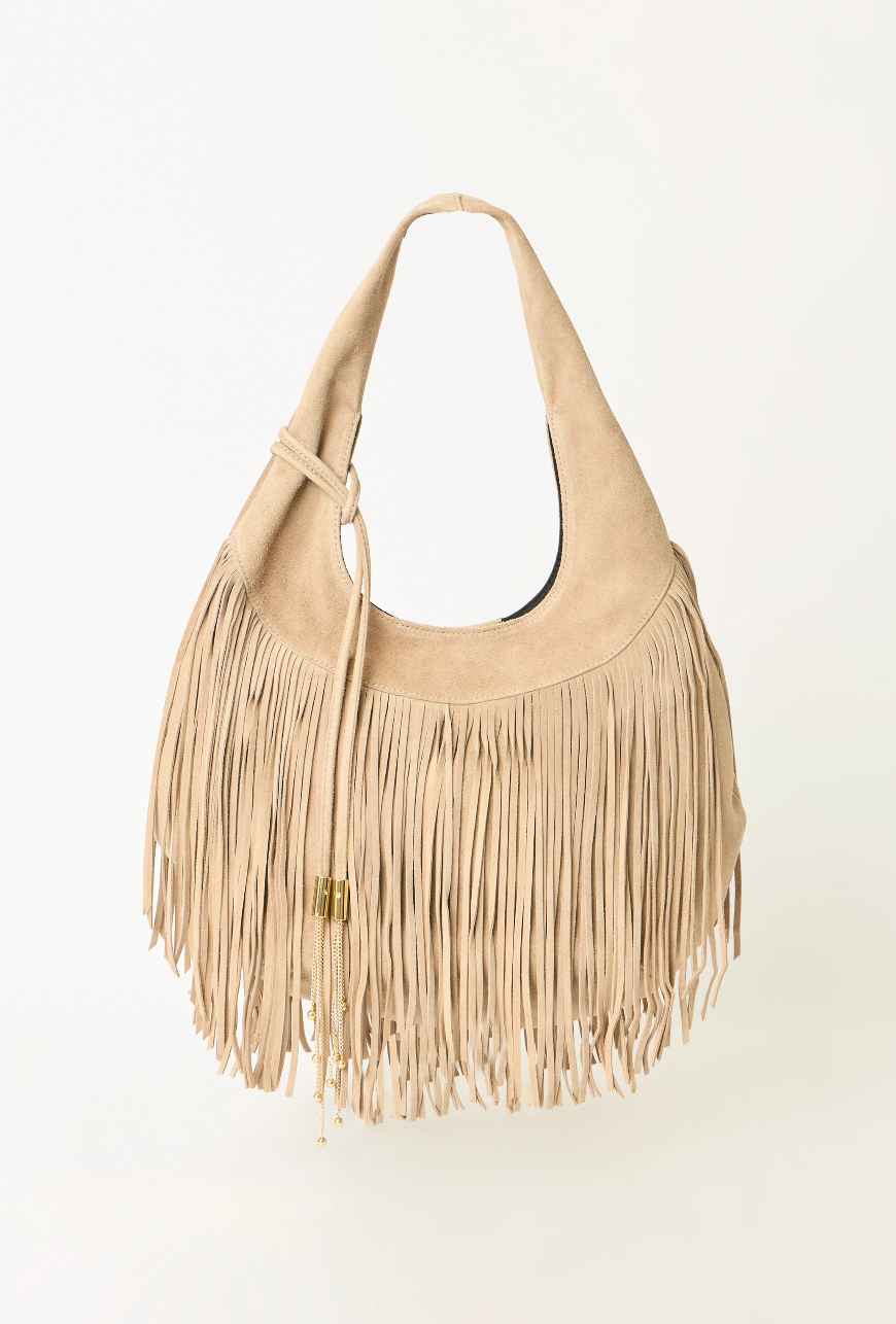 B-LOW THE BELT - Melrose Suede Hobo in Macchiato Handbag
