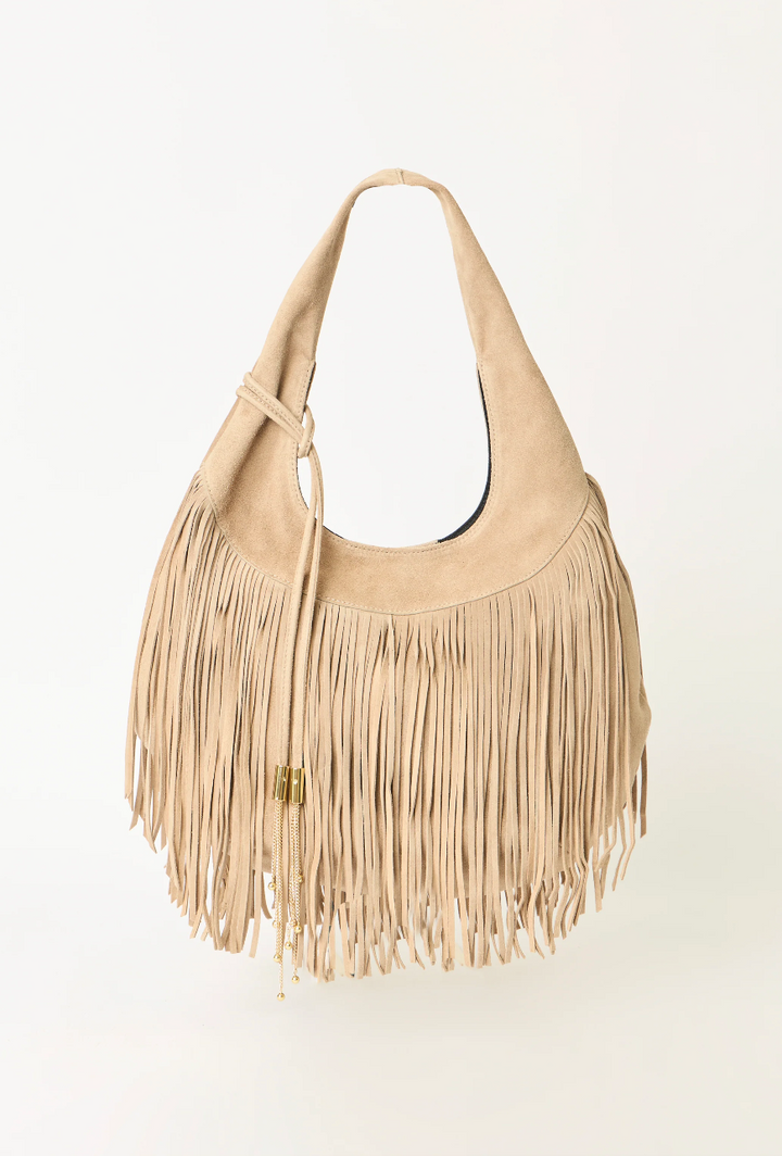 B-LOW THE BELT - Melrose Suede Hobo in Macchiato Handbag