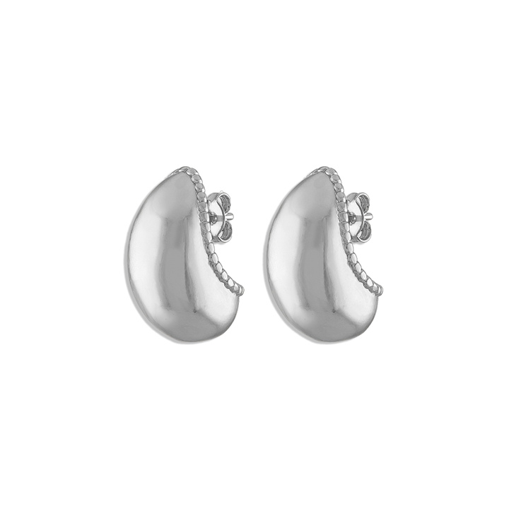 Alexa Leigh- Bean Hoops- Sterling Silver