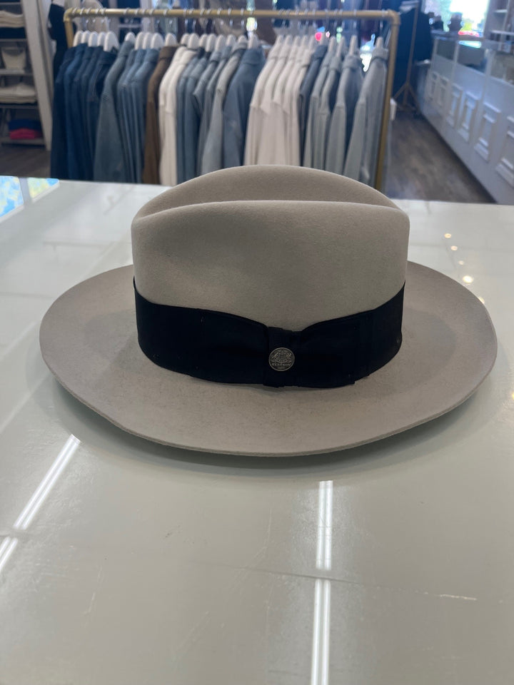 Blond Genius x Stetson - Temple Fedora in Light Grey