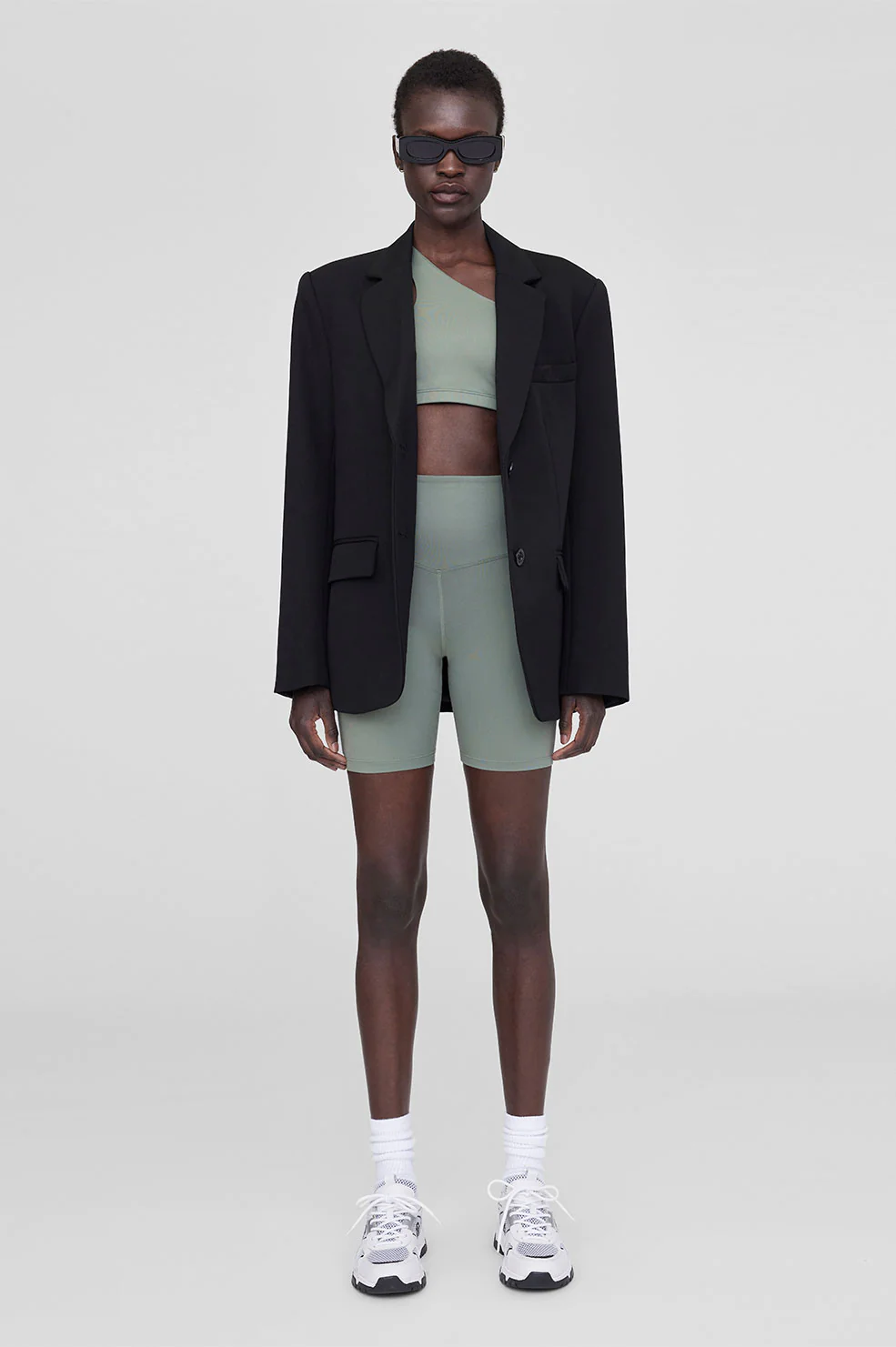 Anine Bing - Blake Biker Short in Artichoke